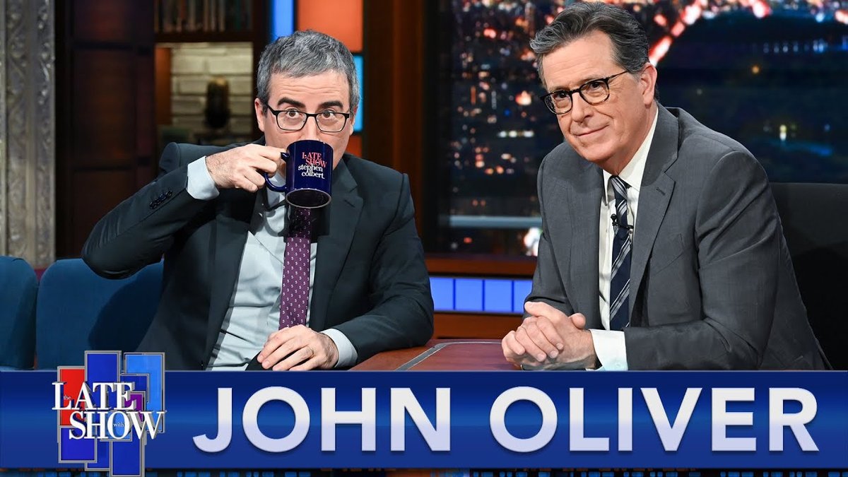 John Oliver Reacts to Colbert Late Show Cancellation with Unexpected Excitement