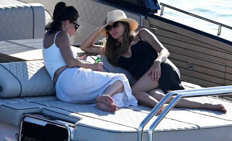 Katy Perry Glows in Black Bikini During Post-Breakup Yacht Retreat