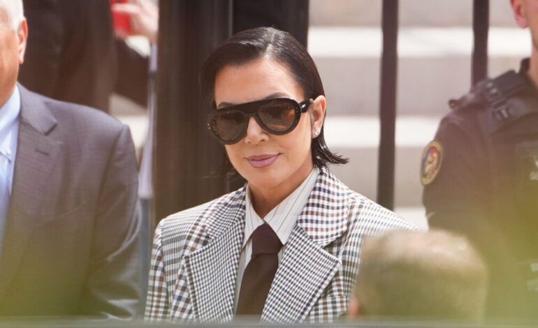 Kris Jenner Unveils Snatched Bob on Paris Fashion Night