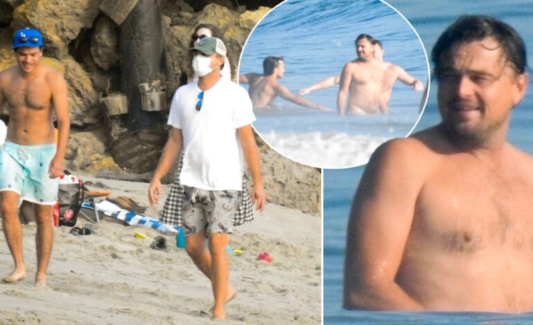 Leonardo DiCaprio and Vittoria Ceretti’s Splashy Saint-Tropez Yacht Dip
