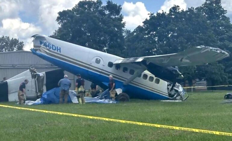 NJ Skydiving Plane Skids Off Runway, Leaves Five Hospitalized