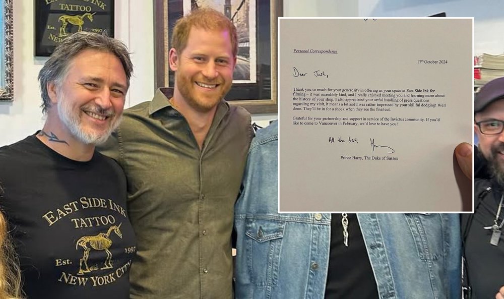 Prince Harry Praises NYC Tattoo Artist’s ‘Skillful Press Dodging’ in Personal Note