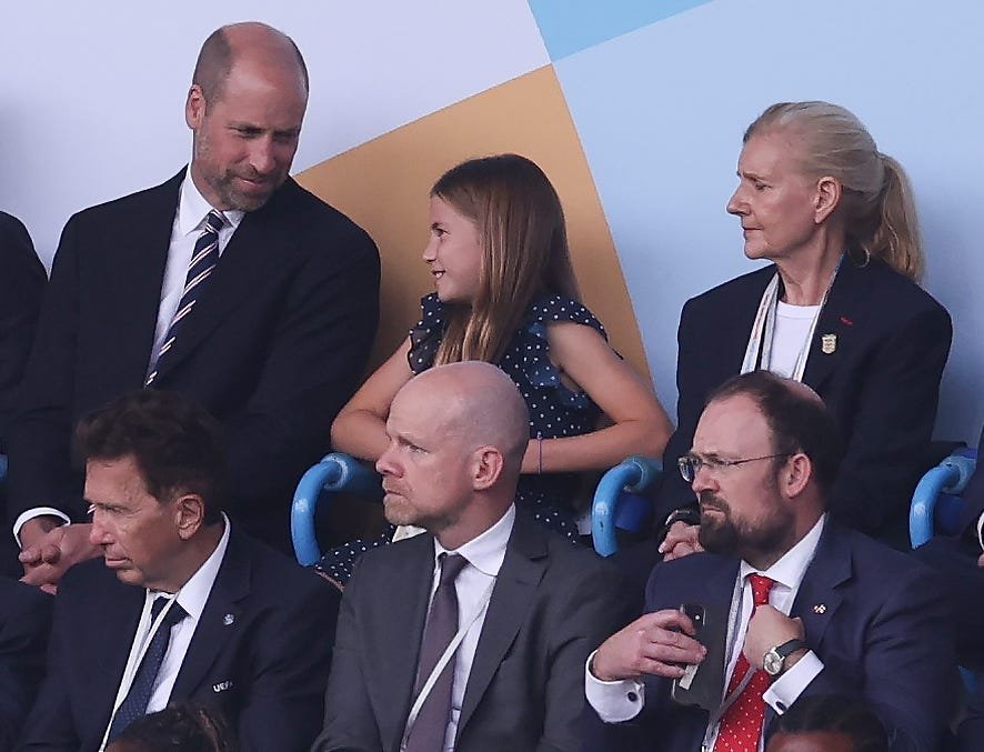 Princess Charlotte Courtside at UEFA Women’s Euro 2025 Final