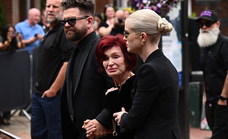 Tears on Broad Street: Sharon Osbourne and Family Mourn Ozzy in Heartfelt Procession