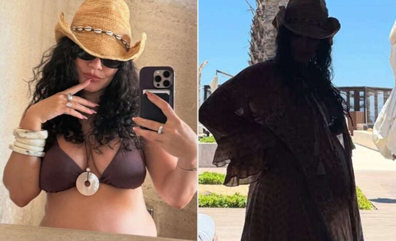 Vanessa Hudgens Flaunts Baby Bump in Luxurious Mexico Babymoon Photos