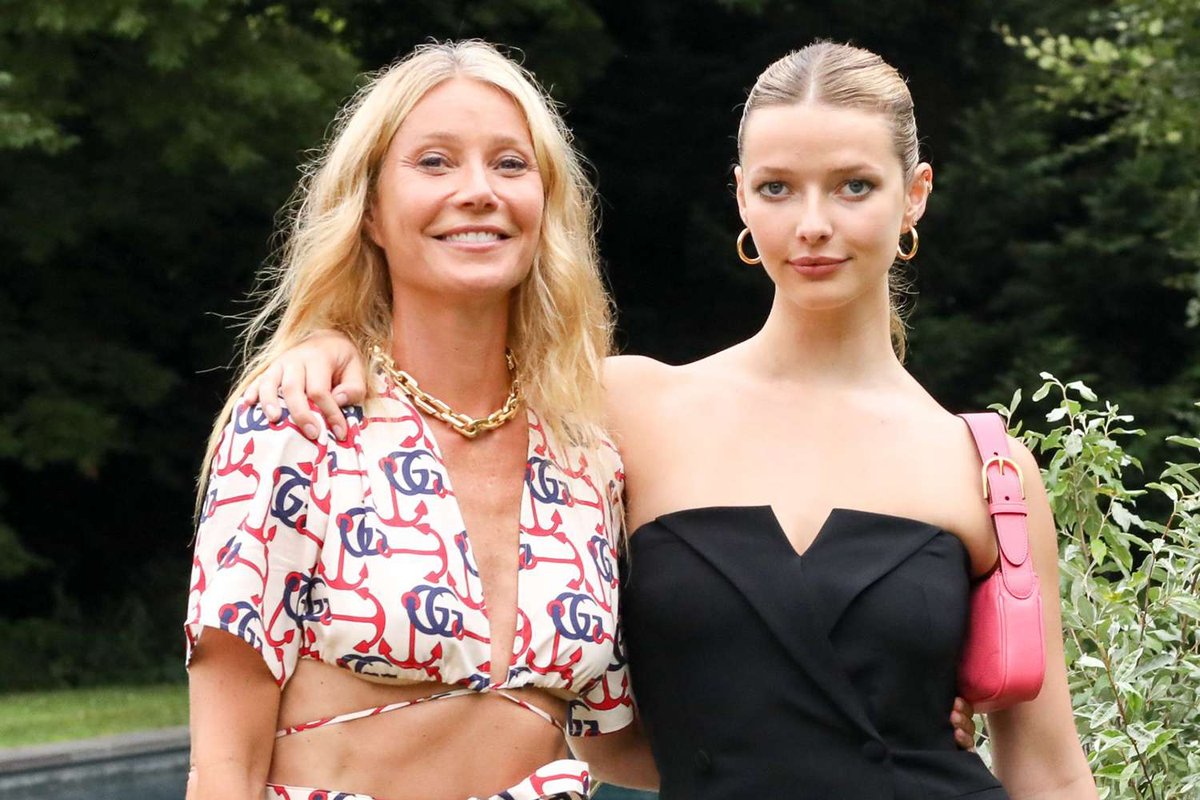 Apple Martin Dazzles in Gingham Bikini During Hamptons Beach Outing