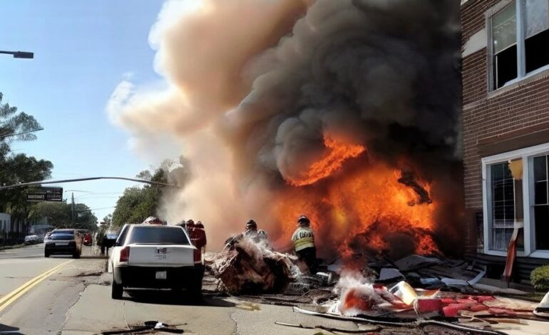 Car Crash Triggers Massive Explosion in Wilmington, NC — Firefighters Injured, Driver Arrested on Camera