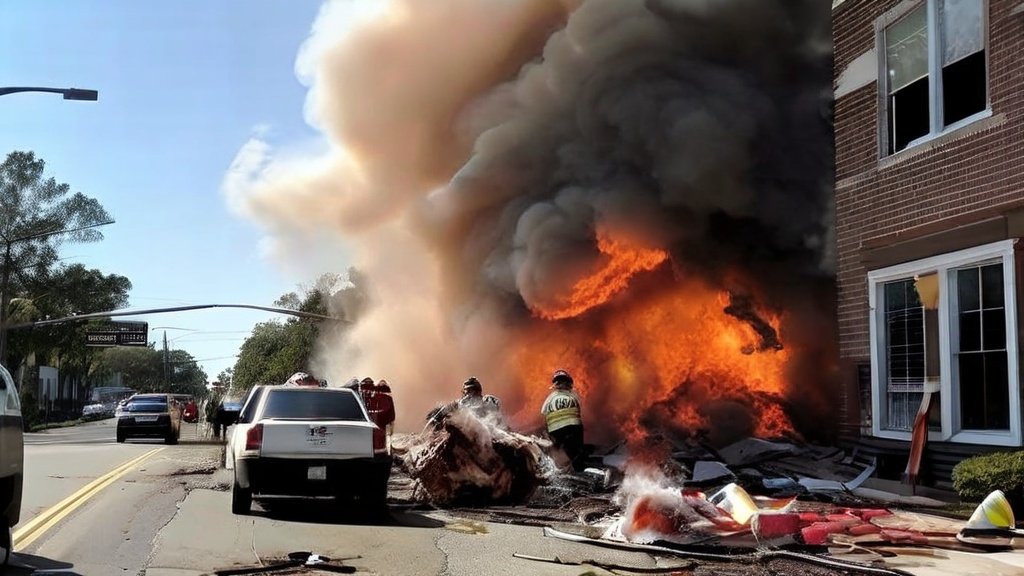 Car Crash Triggers Massive Explosion in Wilmington, NC — Firefighters Injured, Driver Arrested on Camera