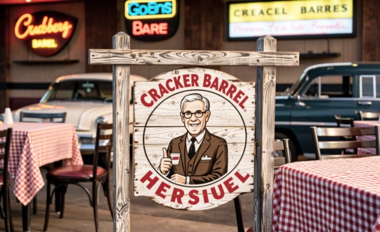 Cracker Barrel Reverts to Classic Logo After Public Outcry and Political Commentary