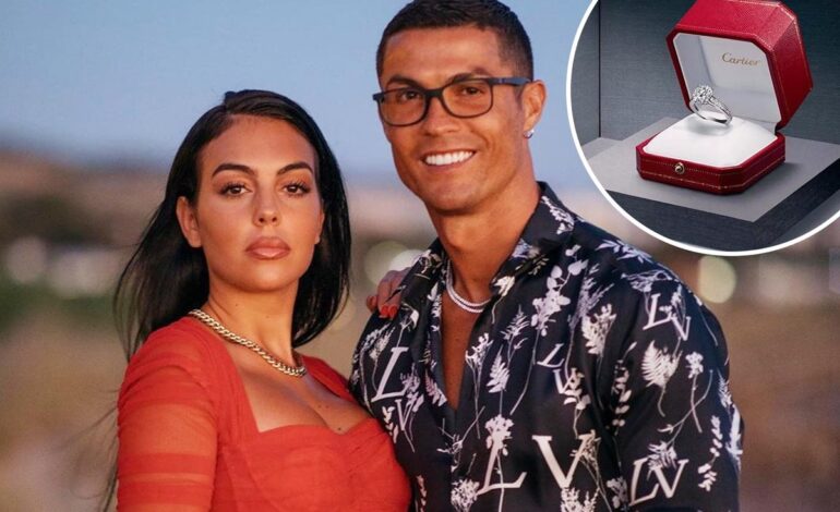 Cristiano Ronaldo Pops the Question to Georgina Rodriguez with Massive Diamond Ring