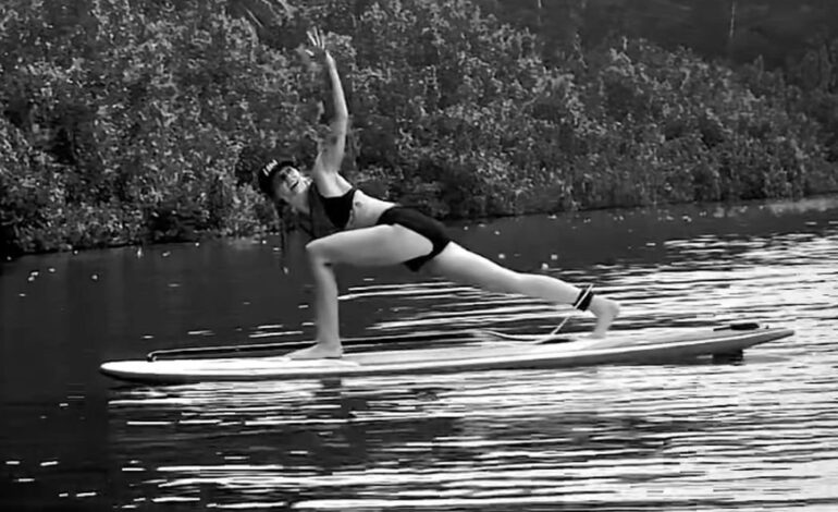 Dua Lipa Shows Off Bikini Paddleboard Yoga in Ibiza: Strength, Balance and Vacation Vibes