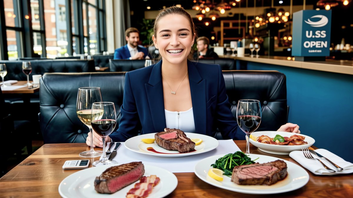 Emma Raducanu Celebrates US Open Win With Lavish Steakhouse Meal