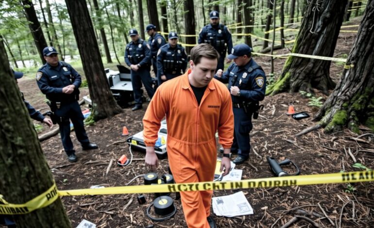 Father in Infant Disappearance Aids Police Search in Orange Jumpsuit: Chilling Details Emerge