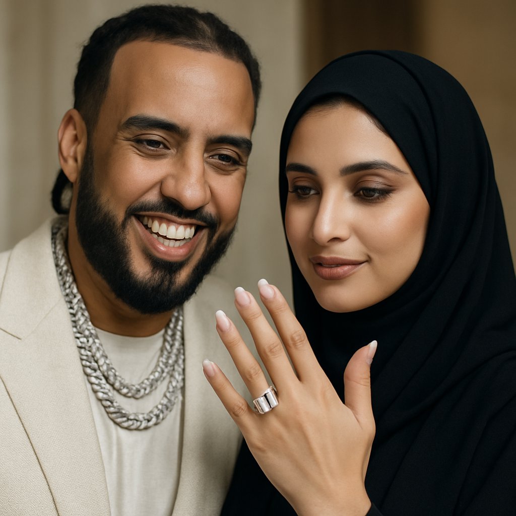 French Montana Gifts Dubai Princess Sheikha Mahra a 11.53-Carat, 1 Million Dollar Engagement Ring