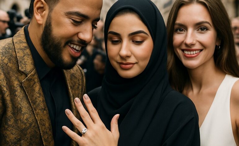French Montana’s Paris Proposal And Dubai Princess Sheikha Mahra’s Emerald Cut Engagement Ring Break The Internet