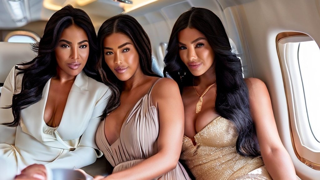 Kim Kardashian’s Sky-High Cleavage Tease Sparks Jetset Controversy in Korea
