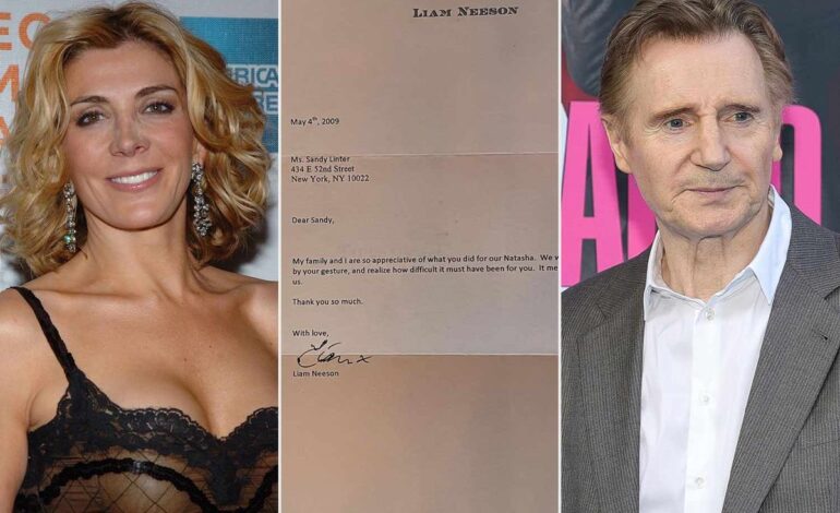 Liam Neeson’s Heartfelt Note to Natasha Richardson’s Makeup Artist
