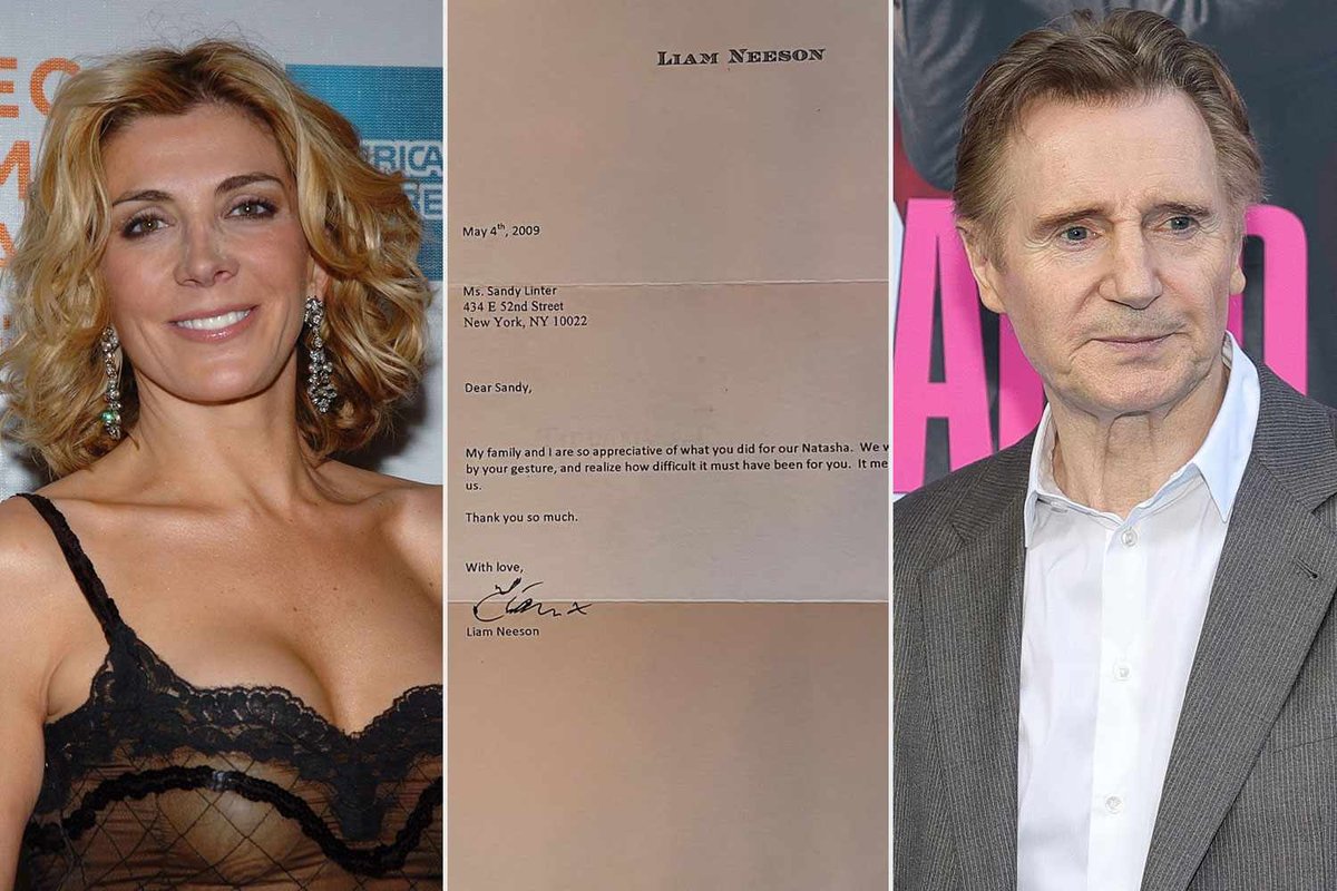 Liam Neeson’s Heartfelt Note to Natasha Richardson’s Makeup Artist
