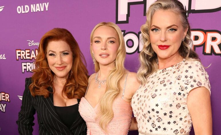 Lindsay Lohan and Elaine Hendrix Reunite in Freakier Friday Magic