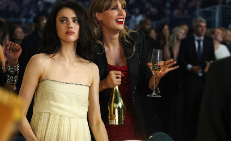 Margaret Qualley’s Awkward Taylor Swift Album Moment Leaves Fans Squirming