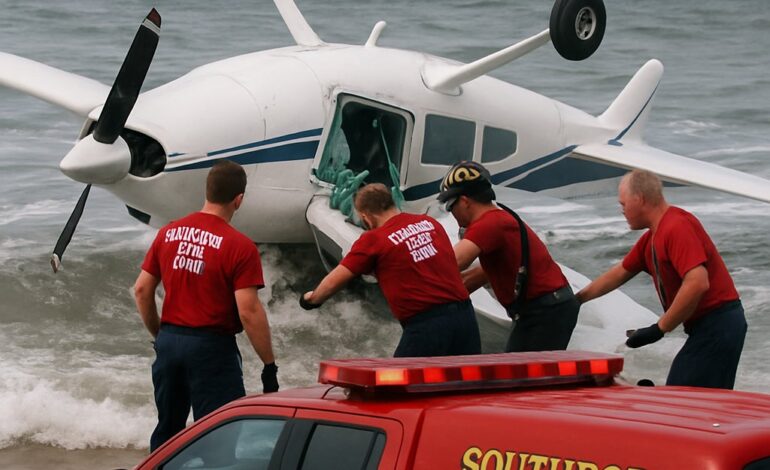 North Carolina Plane Crash Video Shows Daring 30-Second Rescue Off Cape Fear
