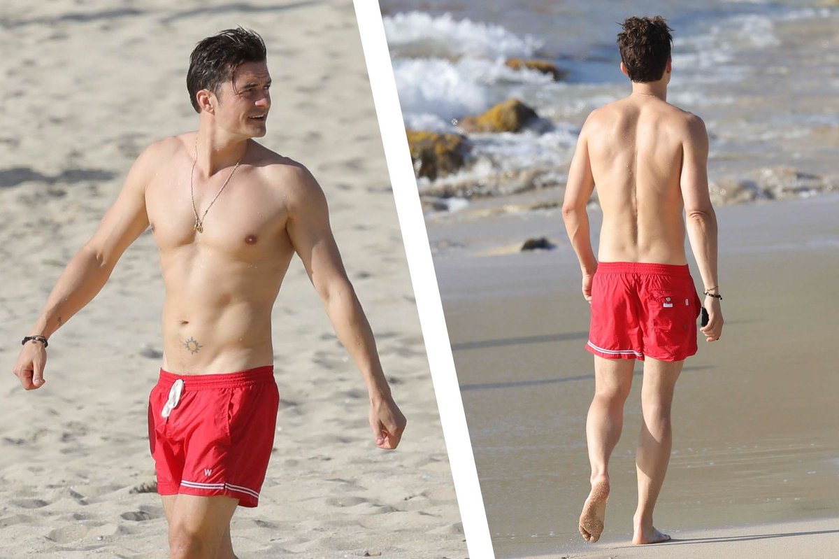 Orlando Bloom Flaunts Sculpted Abs as Katy Perry-Trudeau Romance Rumors Simmer