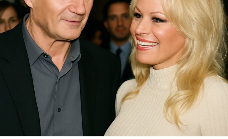 Pamela Anderson and Liam Neeson’s Flirty Rollout Was a PR Bake-Off, Sources Say