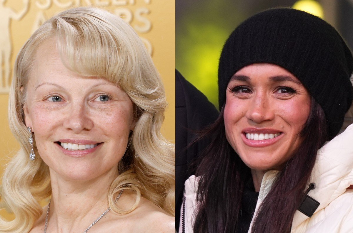 Pamela Anderson Shrugs at Claims Meghan Markle Copied Her Cooking Show