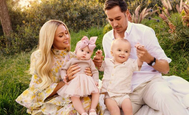 Paris Hilton Flaunts Toddlers’ Giant Labubu Toy Trove