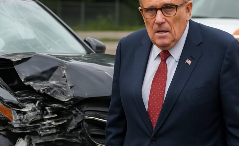 Rudy Giuliani Hospitalized With Fractured Vertebra After High Speed Rear End Crash In New Hampshire