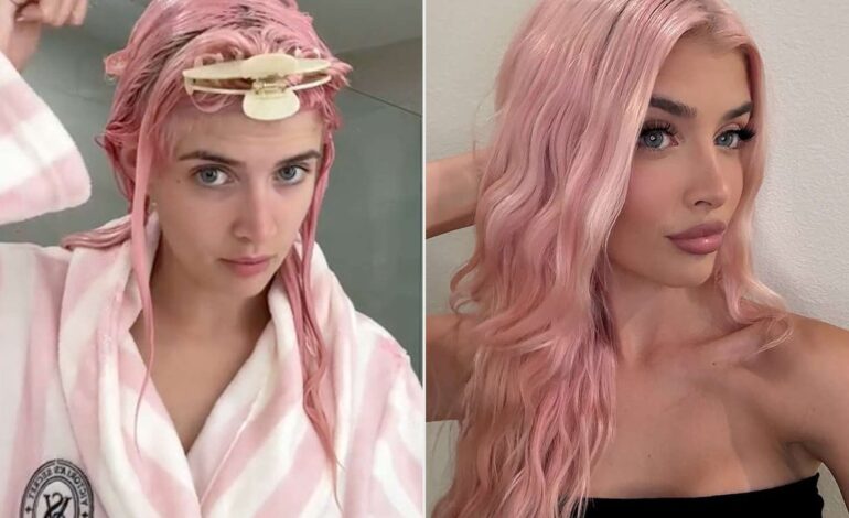 Sami Sheen’s At-Home DIY Pink Hair Transformation Stuns Fans