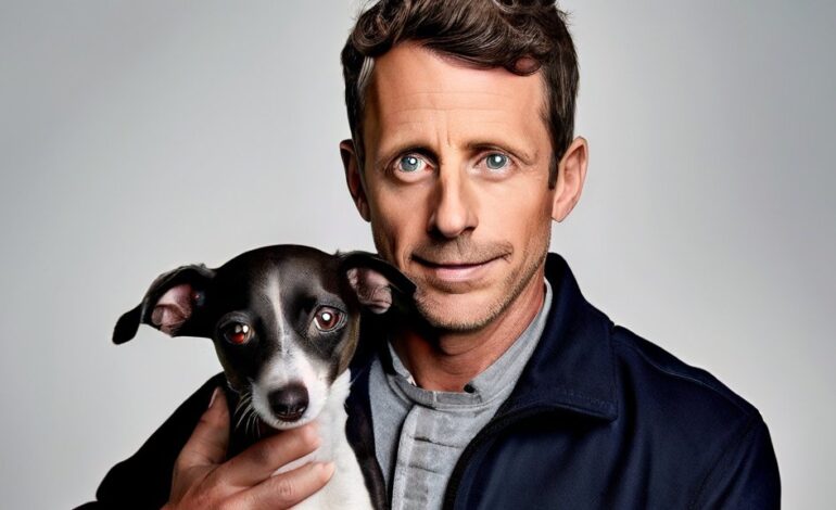 Seth Meyers’ Beloved Italian Greyhound Frisbee Passes at 14, Leaving Behind a Legacy of Chaos and Cuddles