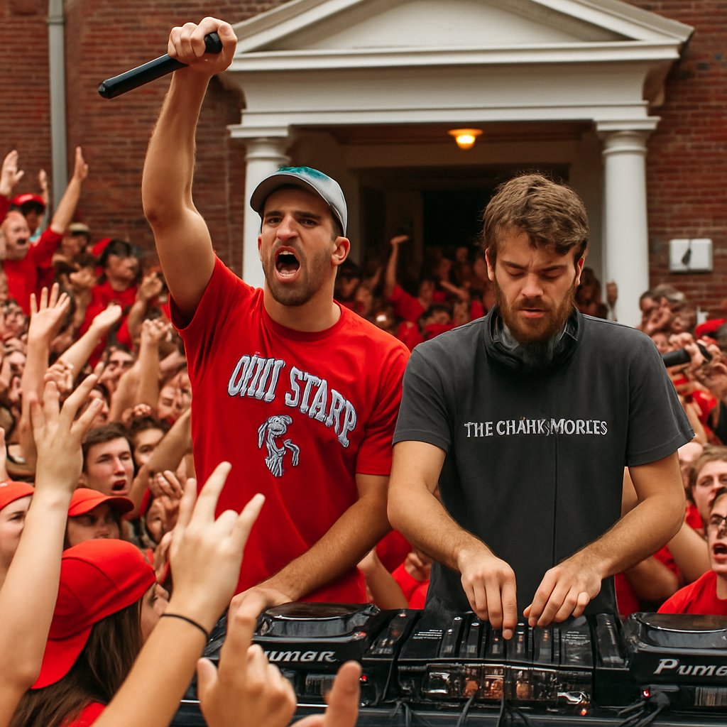 The Chainsmokers Ignite Surprise SAE House Set At Ohio State Before Buckeyes vs. Longhorns