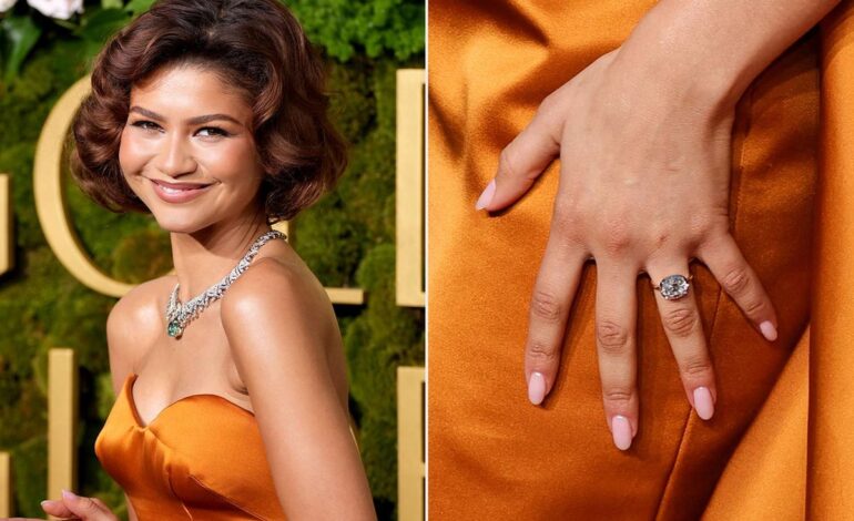 Zendaya Flaunts Five-Carat Engagement Ring on London Stroll
