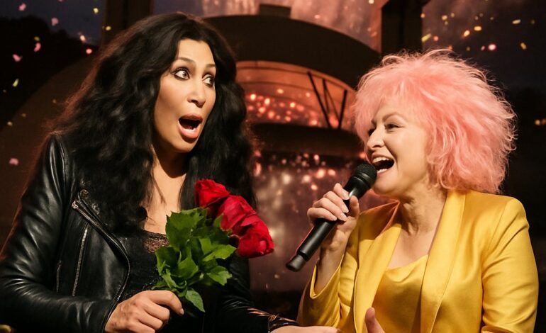 Cher crashes Cyndi Lauper’s Hollywood Bowl farewell for joyful duet, fireworks, and a queen-to-queen mic drop