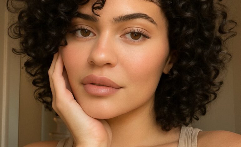 Kylie Jenner Reveals Natural Curls in Rare Instagram Selfie, A Soft Reset For Her Beauty Playbook